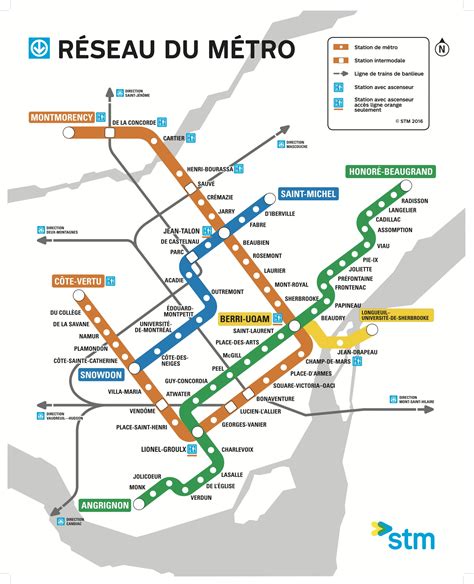 montreal metro line map